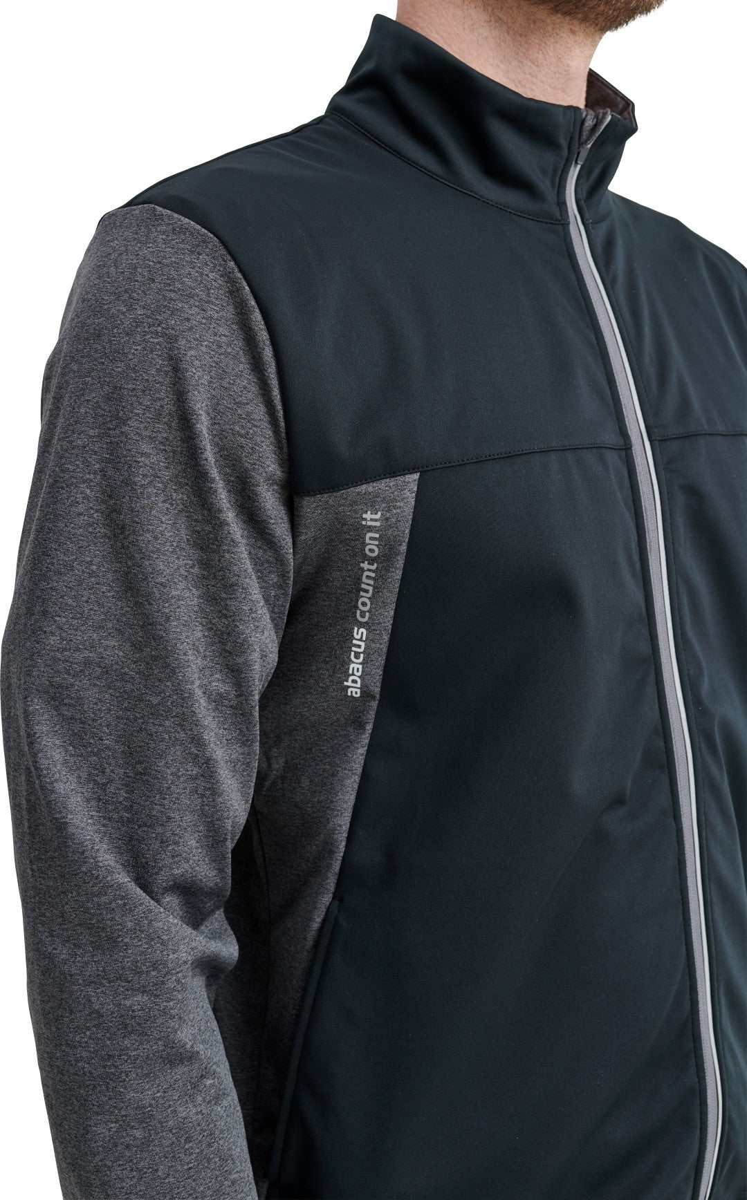 Abacus Mens Dornoch softshell hybrid jacket 670-dk.greymelange L - Image 19