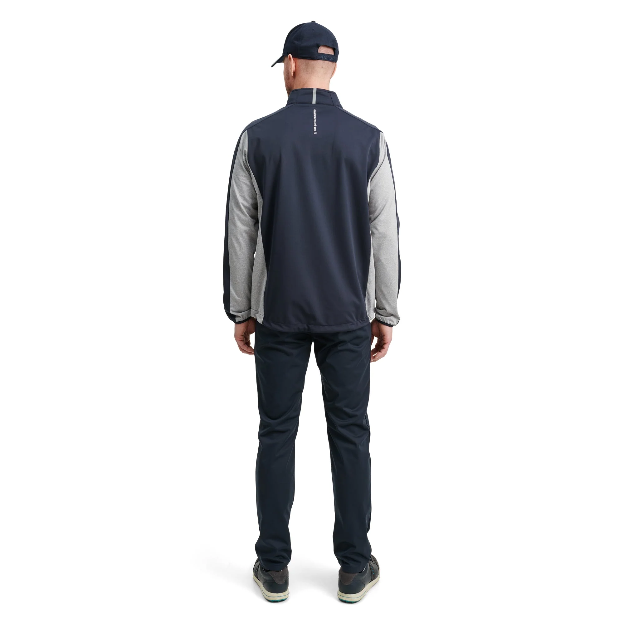 Abacus Mens Dornoch softshell hybrid jacket 670-dk.greymelange L - Image 4