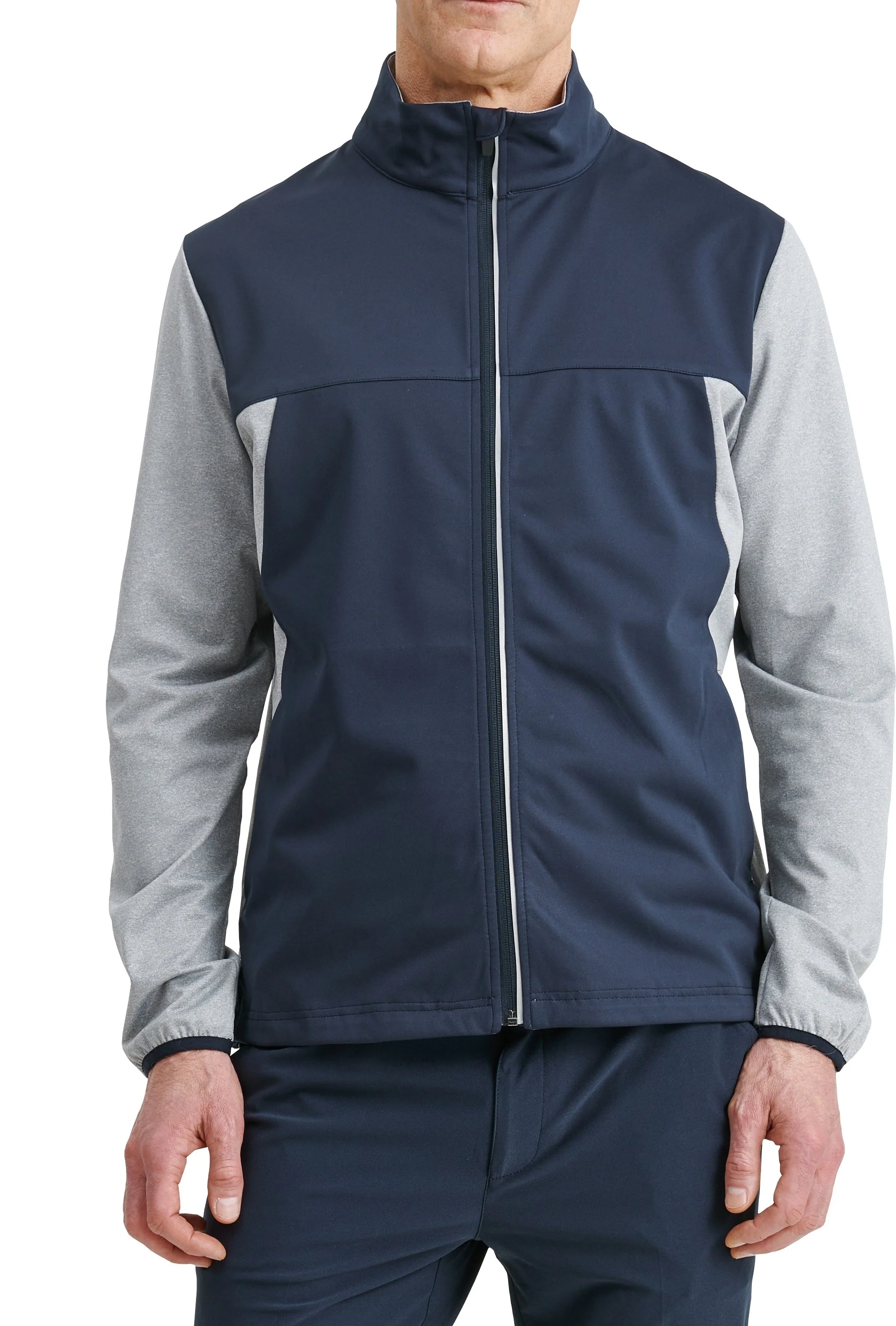 Abacus Mens Dornoch softshell hybrid jacket 670-dk.greymelange L - Image 7