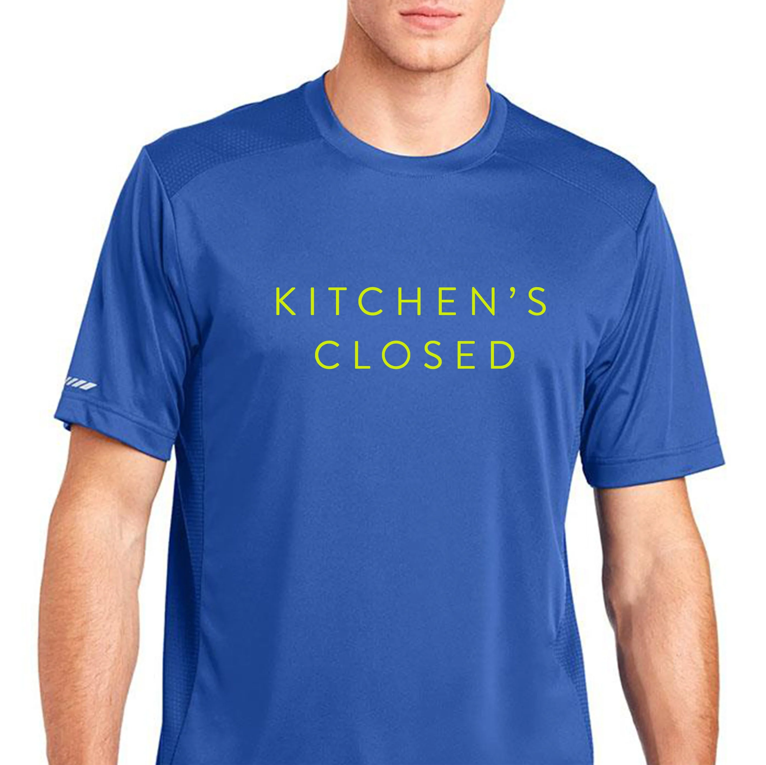 Men's Kitchen's Closed Performance Shirt Royal Blue - Image 5