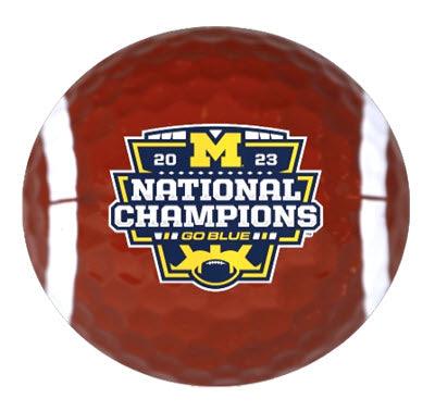 Michigan Wolverines National Champions Tri-Color Golf Balls - Image 2