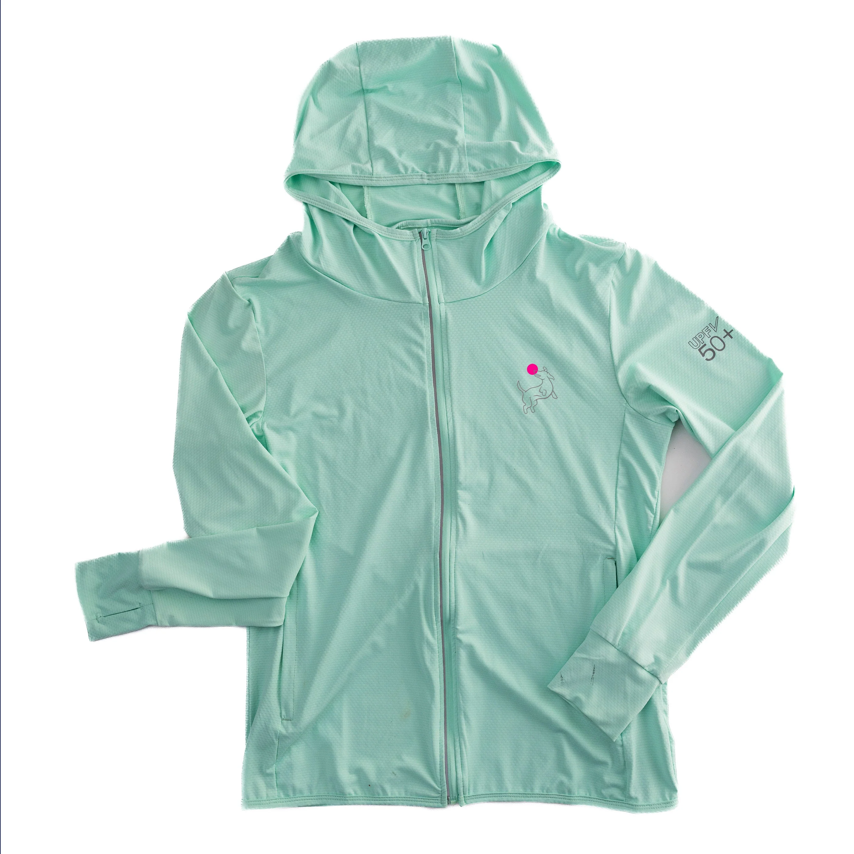 Mint Zip-Front Sun Hoodie - Image 3