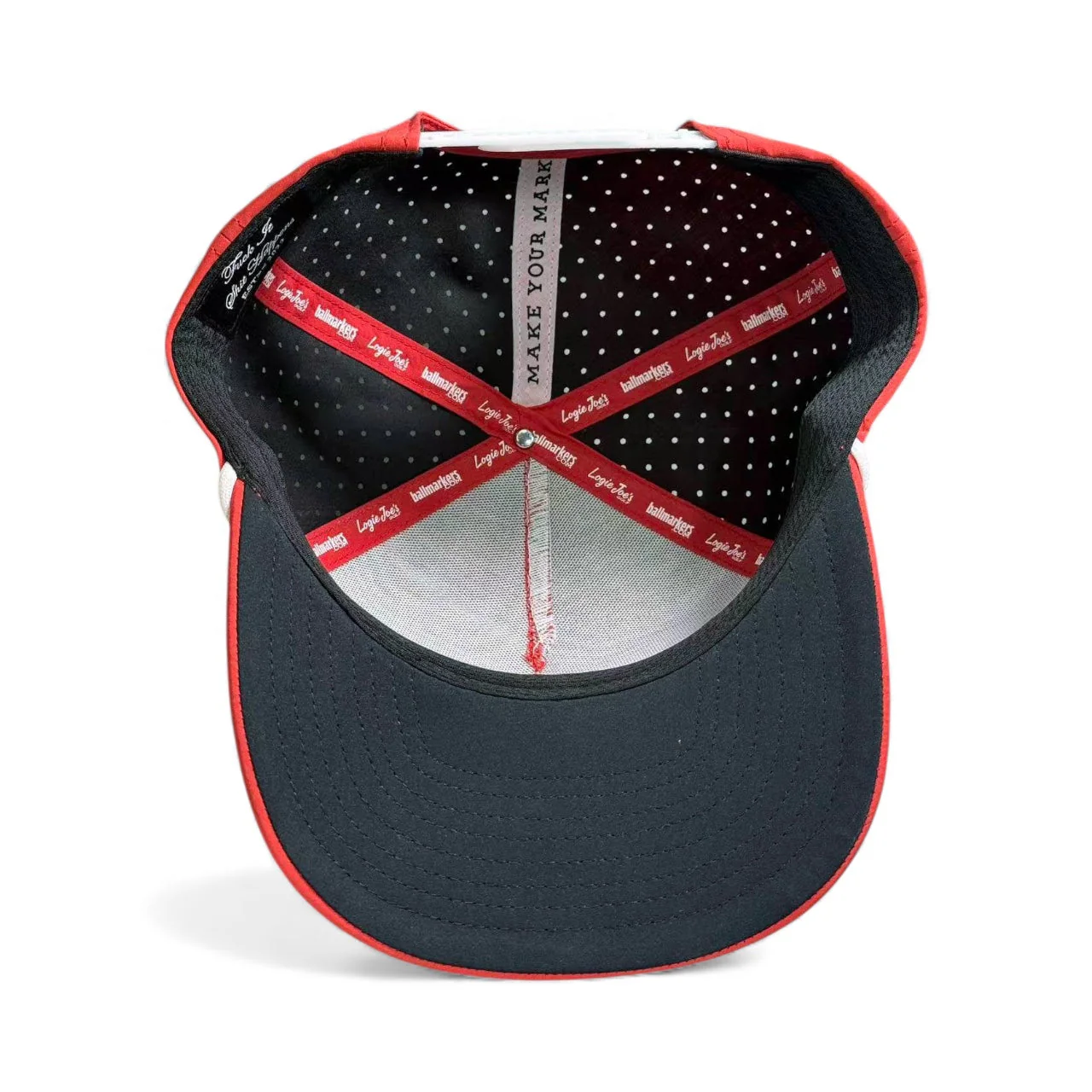 Missing Milk Golf Hat | Snapback Cap | Built-in Magnetic Ball Marker Holder + Marker Included | Missing Golf Ball | Adjustable Red - Image 9