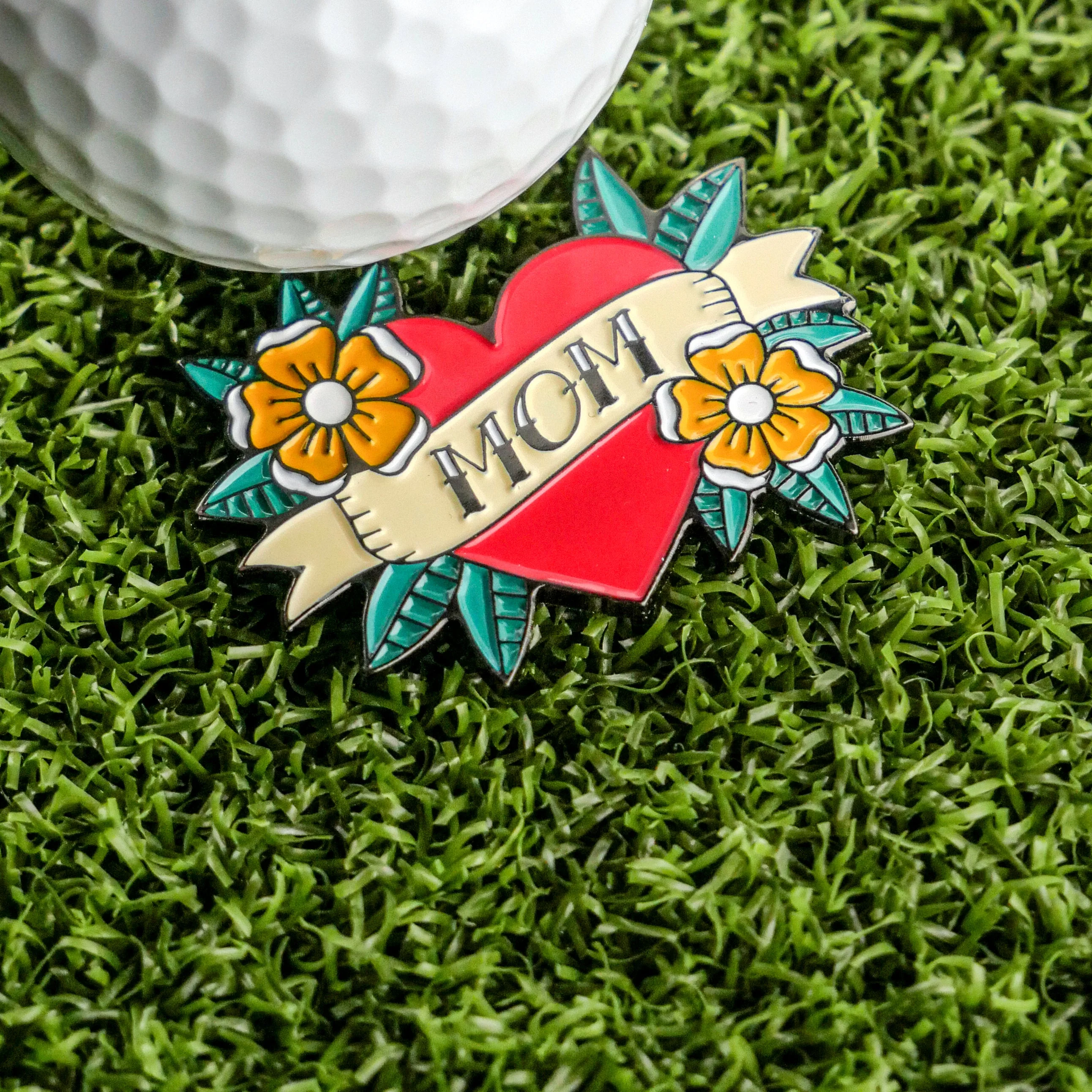 Mom Tattoo Ball Marker - Image 2