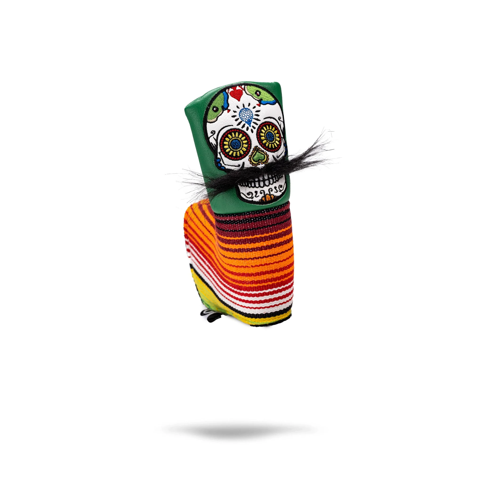 Mustache Sugar Skull - Blade Putter Cover Black - Image 5