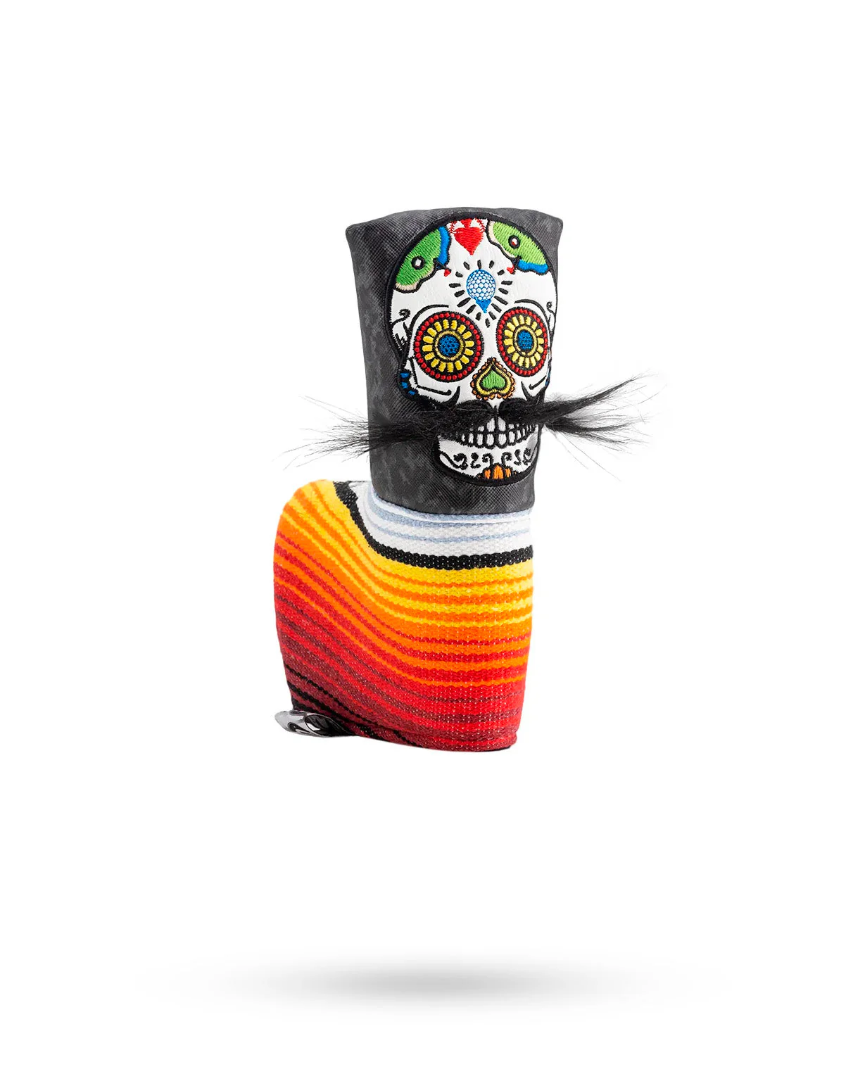Mustache Sugar Skull - Blade Putter Cover Gray Camo - Image 13