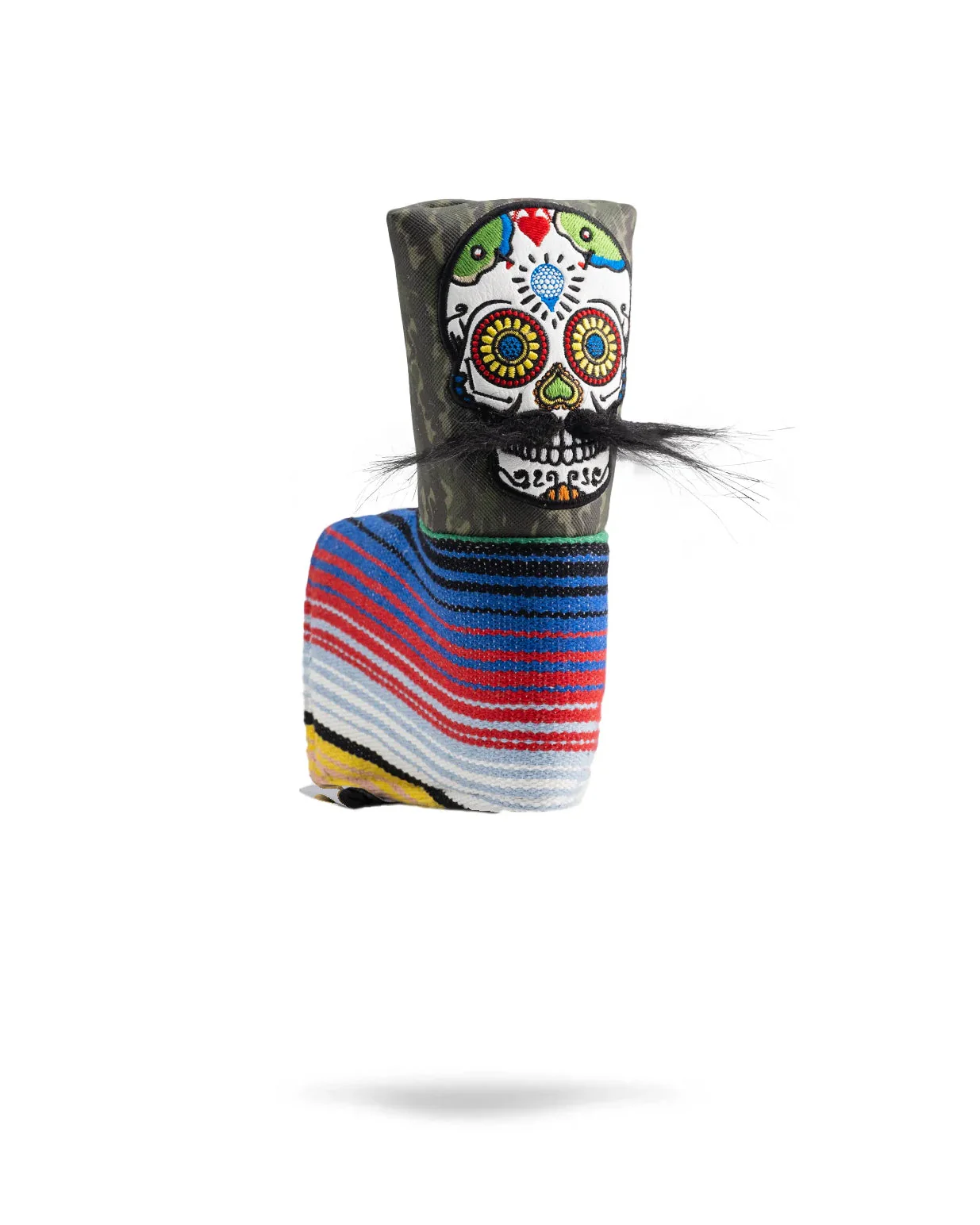 Mustache Sugar Skull - Blade Putter Cover Green Camo - Image 14