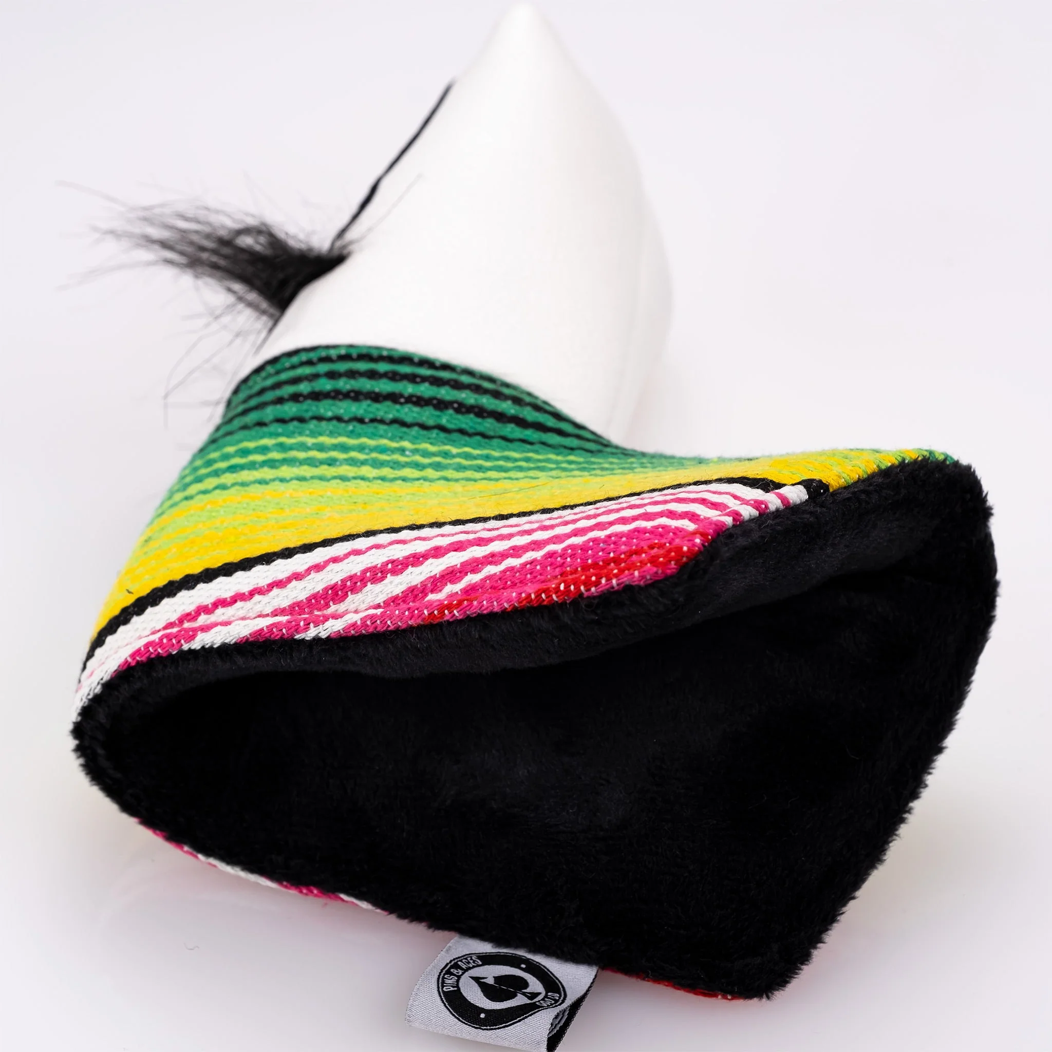 Mustache Sugar Skull - Blade Putter Cover White - Image 2