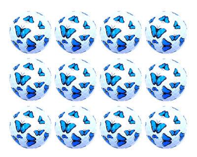 New Novelty Blue Butterflies Golf Balls
