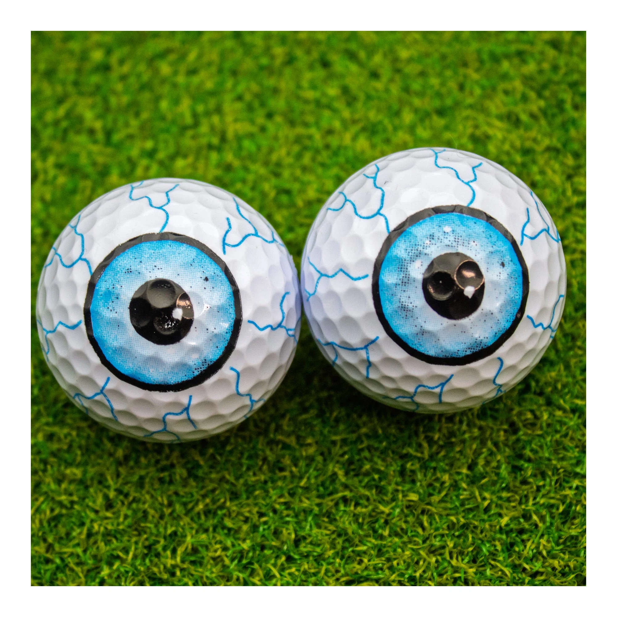New Novelty Blue Shot Eyeballs Golf Balls - Image 3