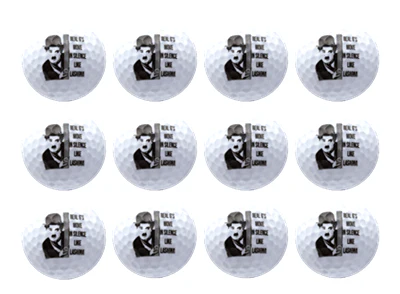 New Novelty Charlie Chaplin Golf Balls - Image 2