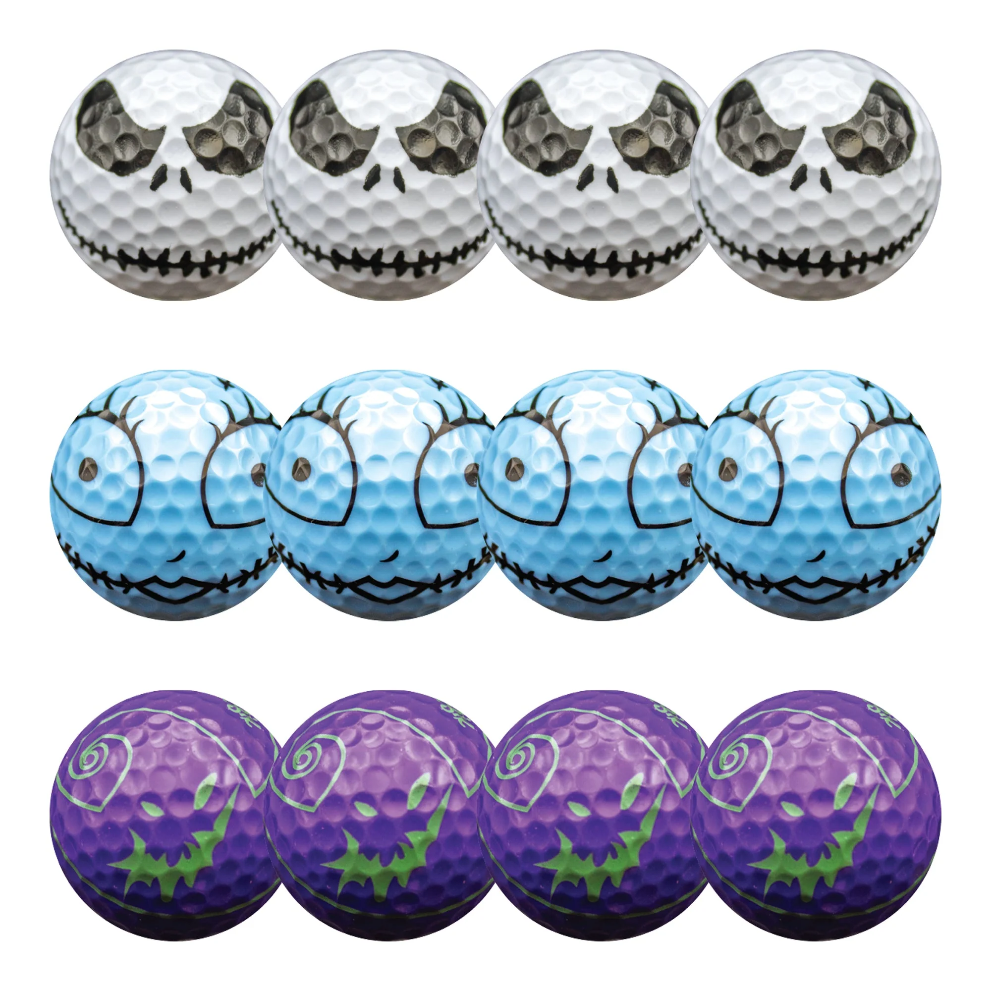 New Novelty Christmas Nightmare Mix Pack Golf Balls