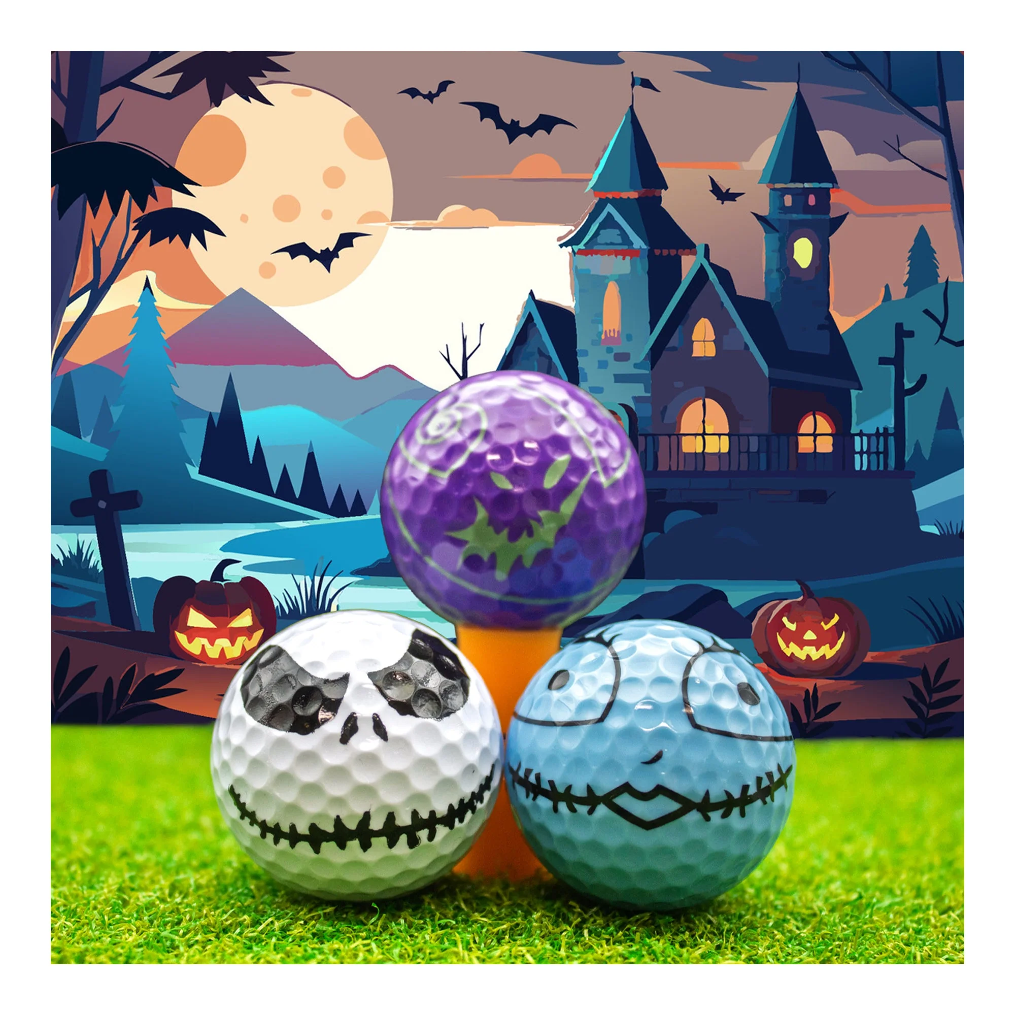 New Novelty Christmas Nightmare Mix Pack Golf Balls - Image 3