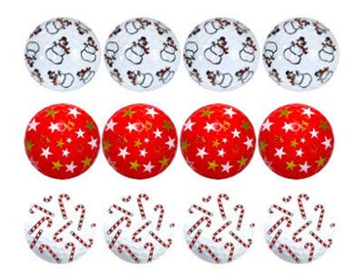 New Novelty Christmas Time Mix of Golf Balls
