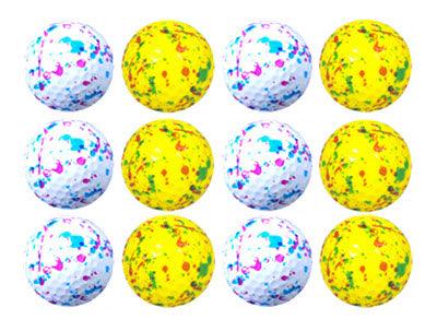 New Novelty Confetti Drip Mix of Golf Balls
