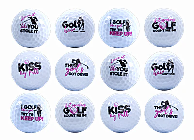 New Novelty Deluxe Golf Like a Girl Mix of Golf Balls