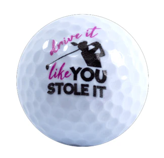 New Novelty Deluxe Golf Like a Girl Mix of Golf Balls - Image 2
