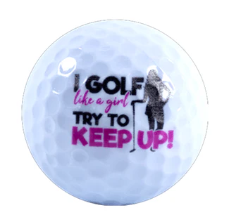 New Novelty Deluxe Golf Like a Girl Mix of Golf Balls - Image 4
