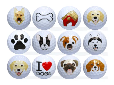 New Novelty Dog Lover Golf Balls