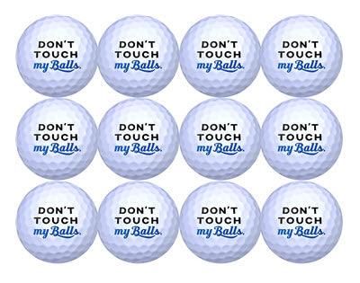 New Novelty Don't Touch My Balls Golf Balls - New Funny Novelty Golf Balls - Image 2