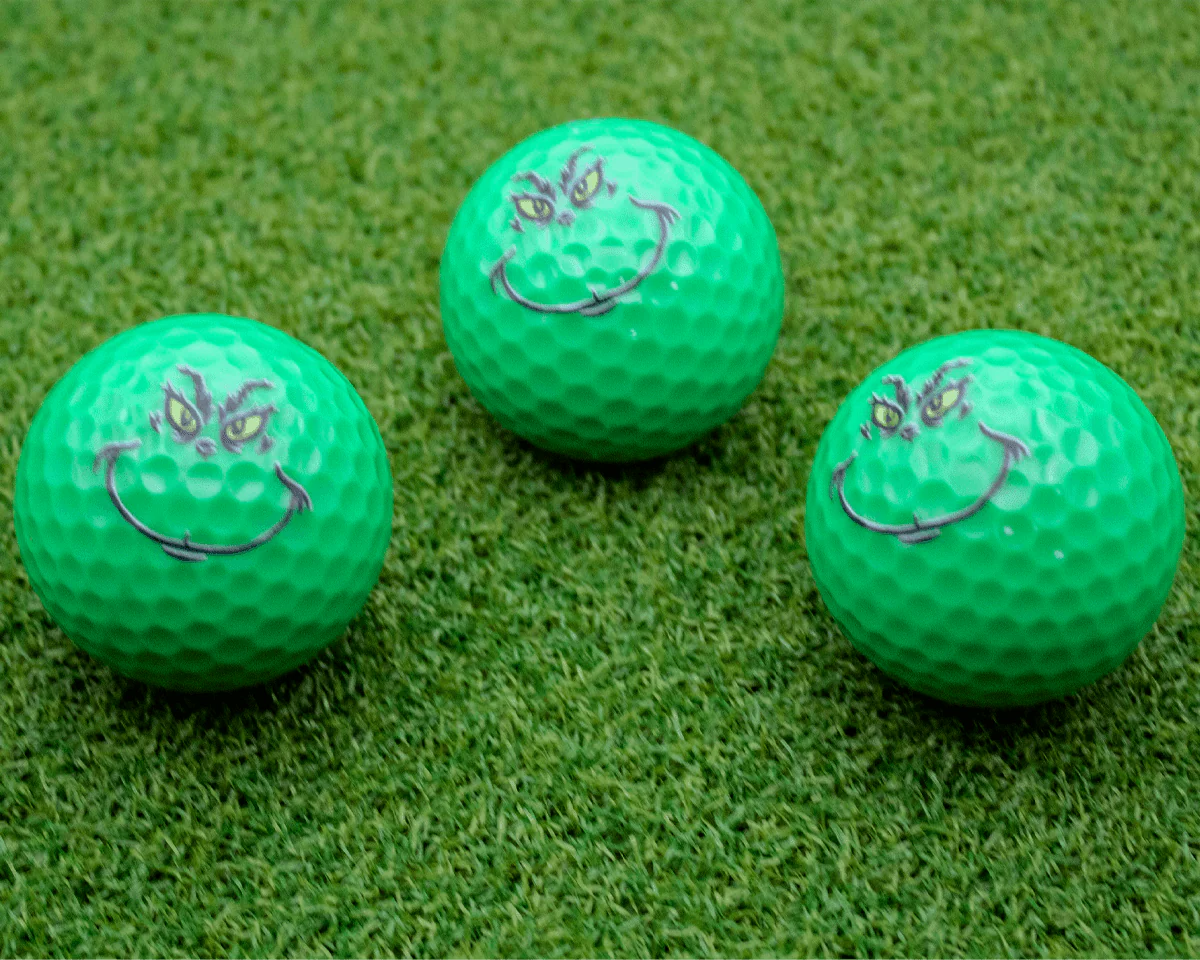 New Novelty Grinch Face Golf Balls - Image 4