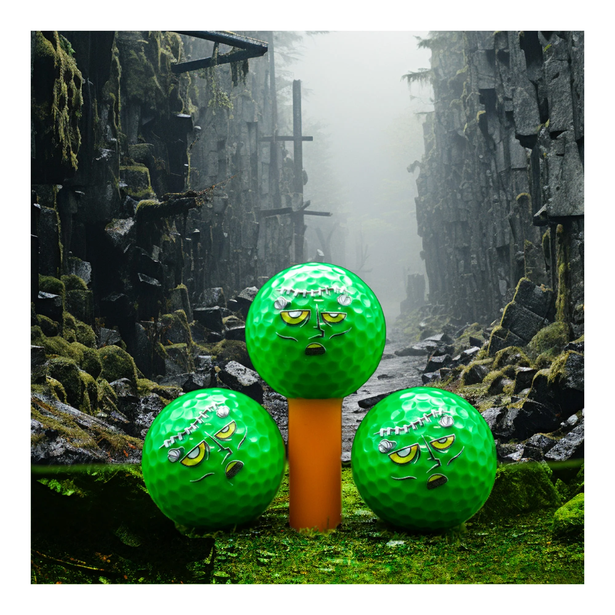 New Novelty Halloween Frankenstein Golf Balls - Image 4