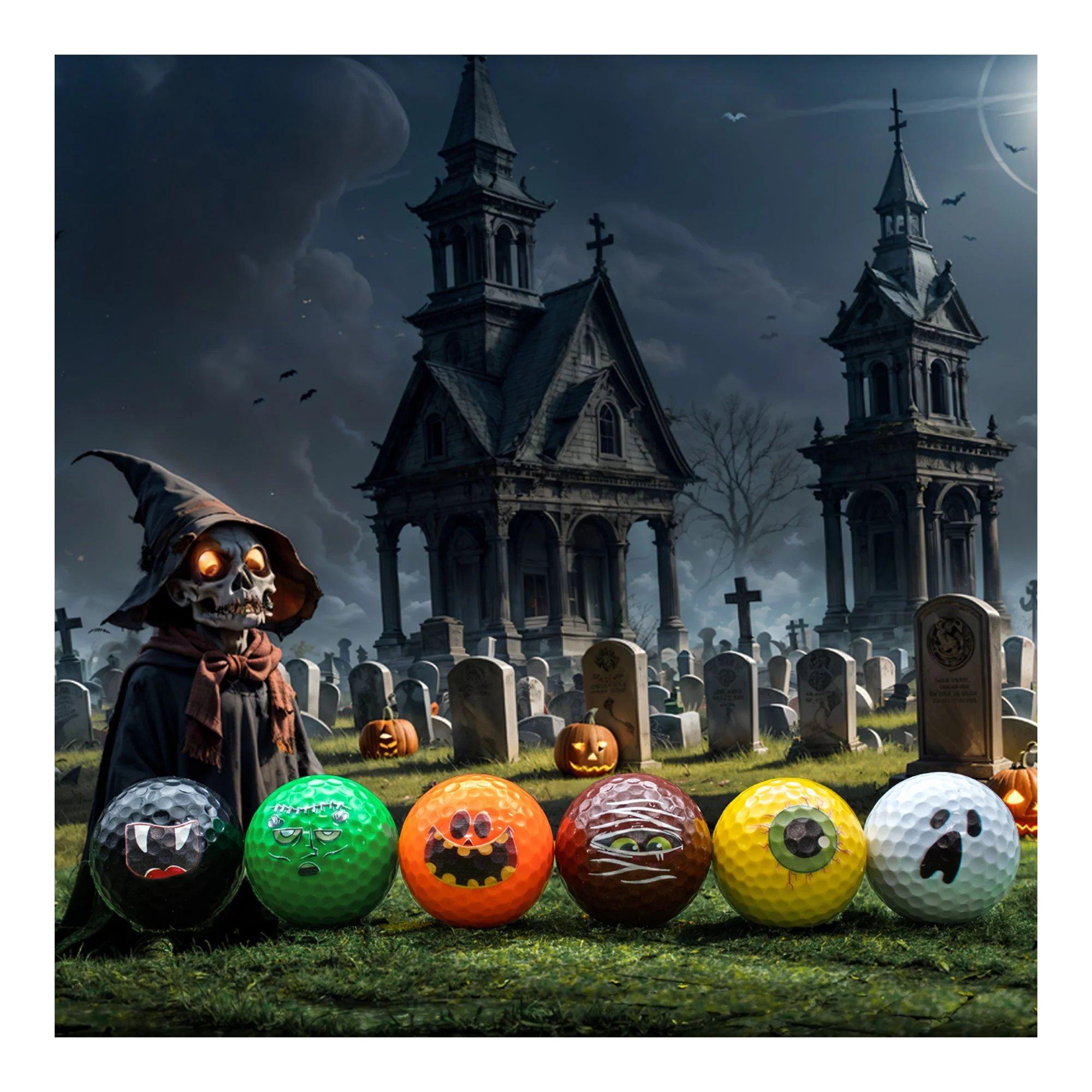 New Novelty Halloween Monster Mix Golf Balls - Image 2