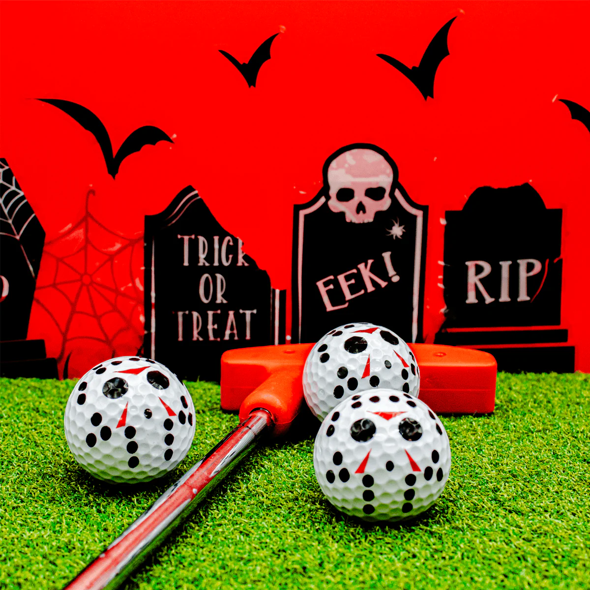 New Novelty Horror Hockey Mask Golf Balls - Image 2