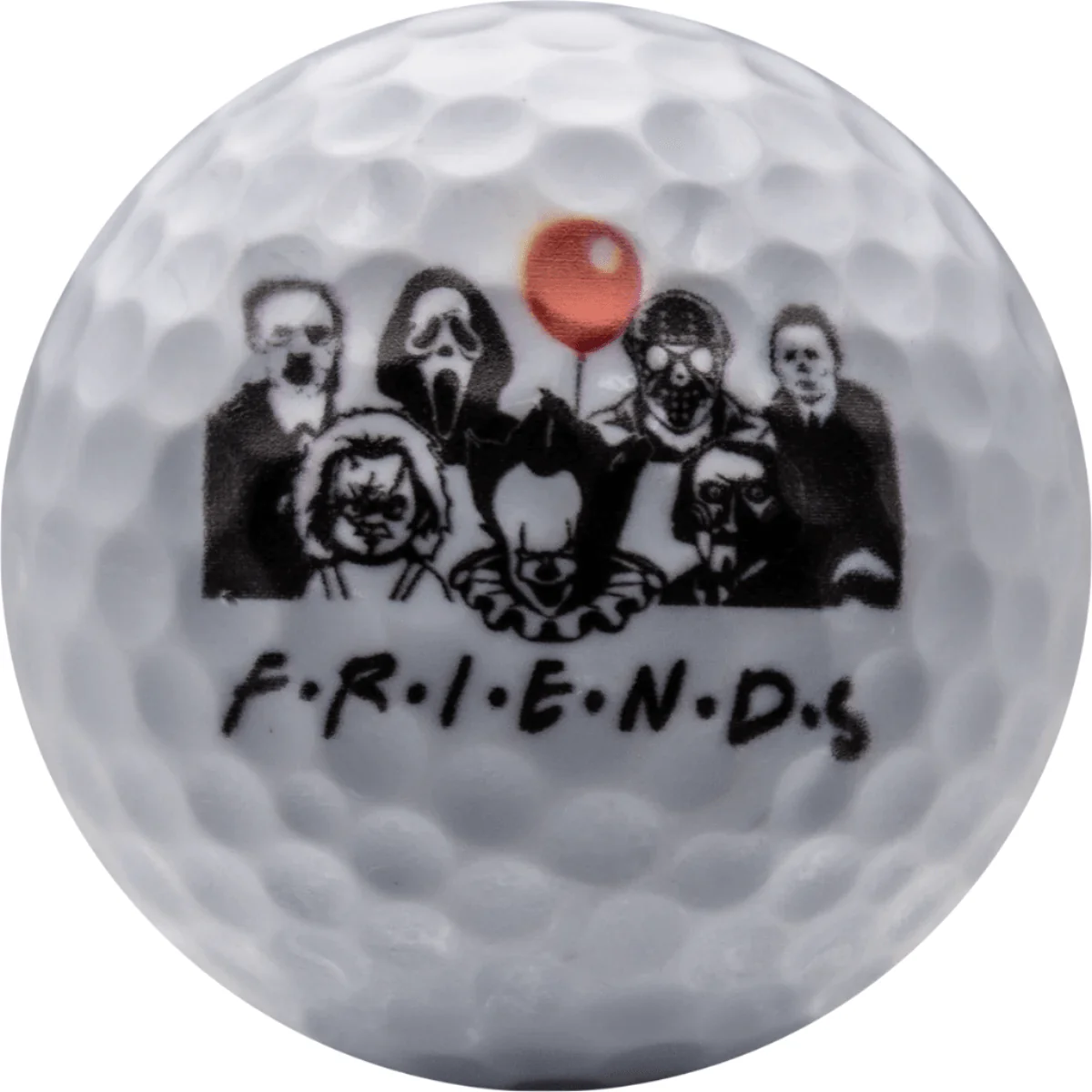 New Novelty Horror Movie Friends Golf Balls