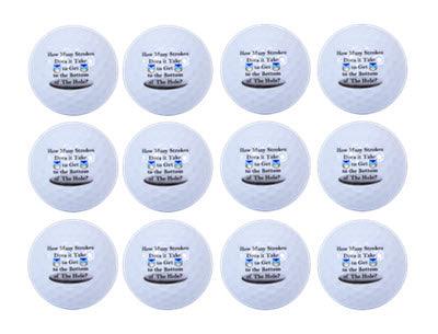 New Novelty How Many Strokes... Golf Balls - Image 2