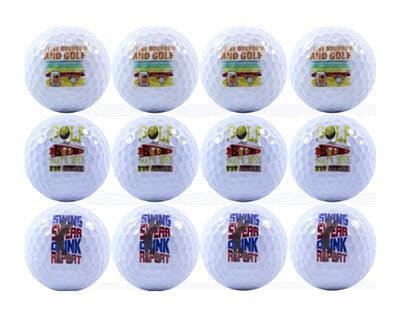 New Novelty I Drink and I Golf Mix of Golf Balls