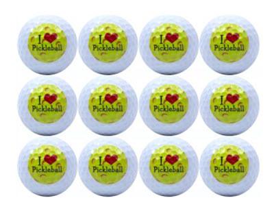 New Novelty I Love Pickleball Golf Balls - Image 2