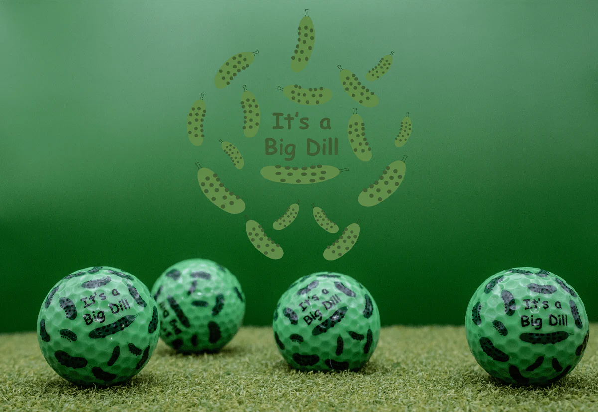 New Novelty It's a Big Dill Golf Balls - Image 3