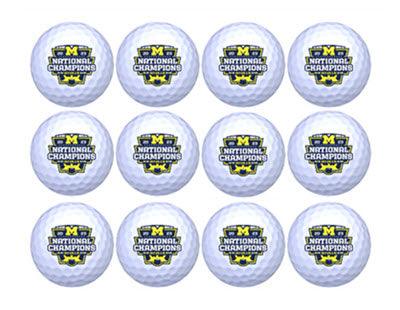 New Novelty Michigan National Champions White Golf Balls - Image 2
