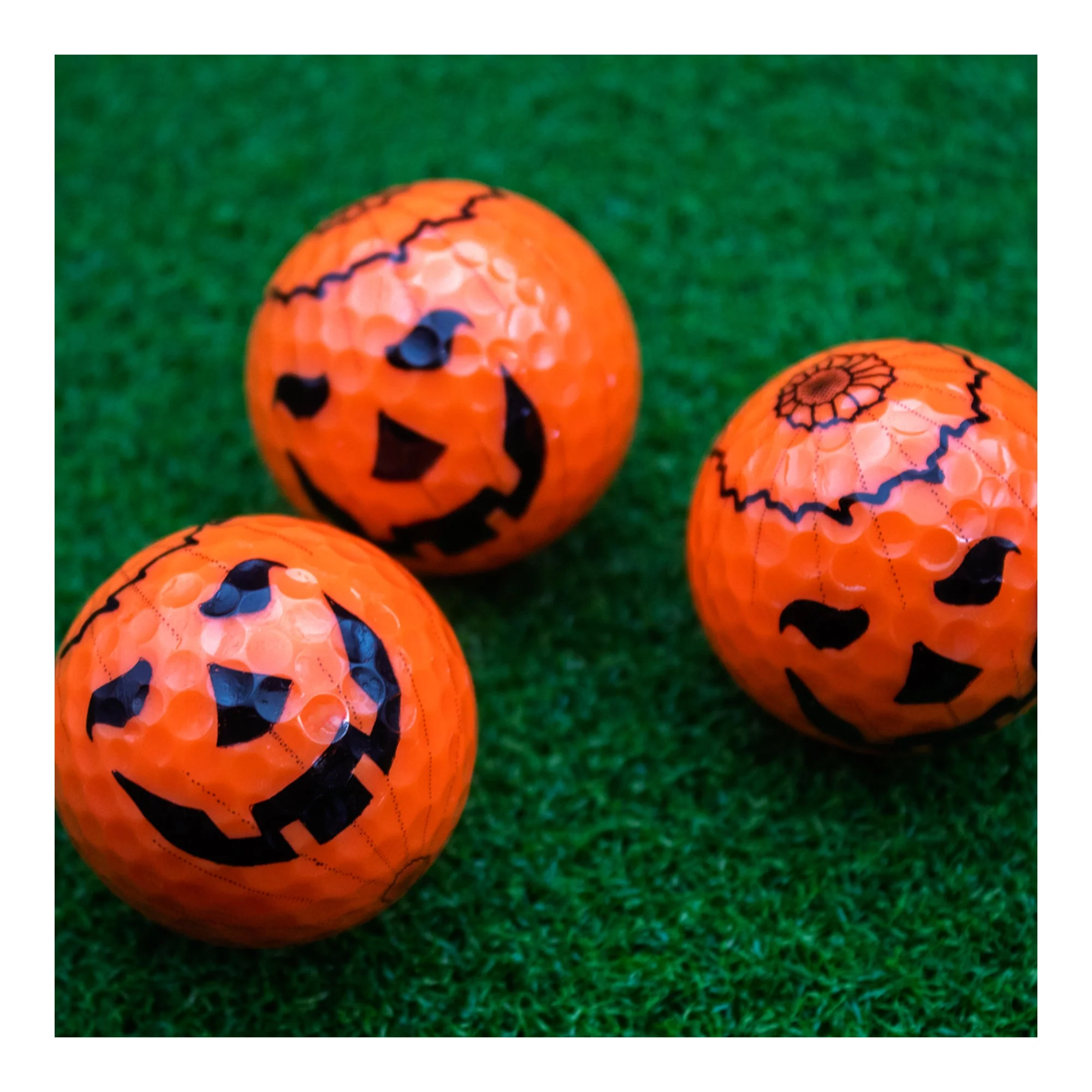 New Novelty Orange Pumpkin Golf Balls - Image 3