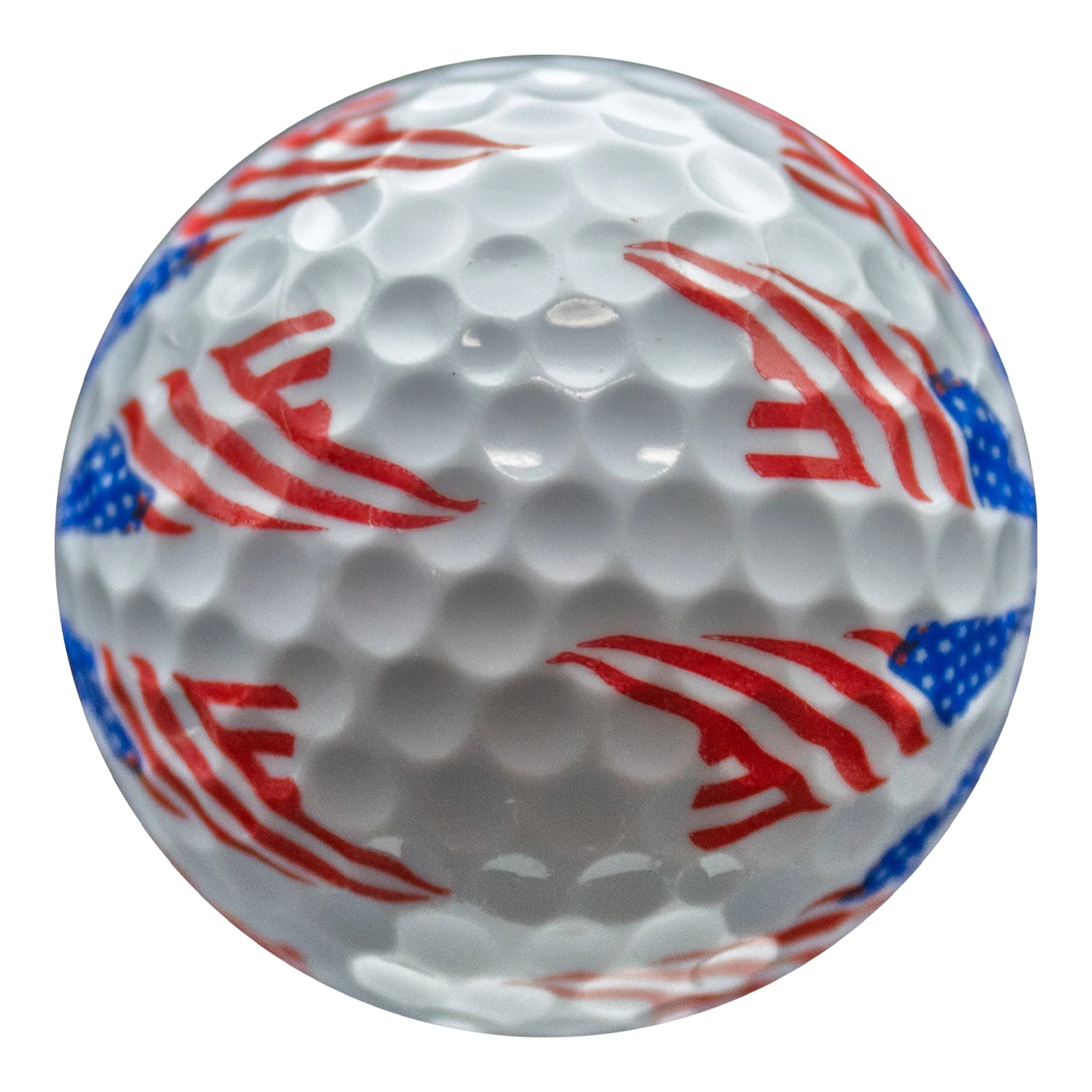 New Novelty Patriotic Stars and Stripes Pinwheel Golf Balls - Image 5