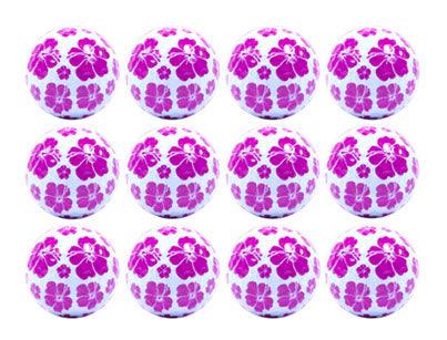 New Novelty Pink Hibiscus Flower Golf Balls - Image 2