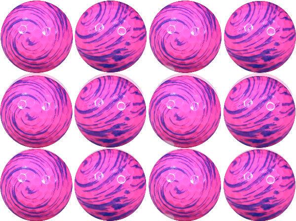 New Novelty Pink Swirl Golf Balls