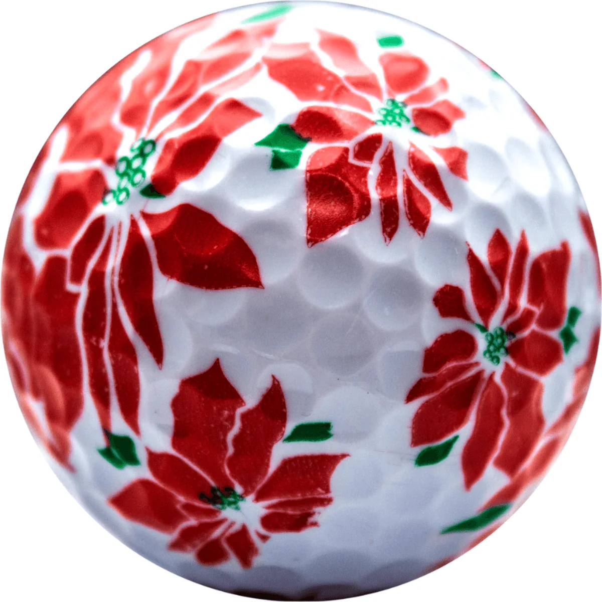 New Novelty Poinsettia Golf Balls
