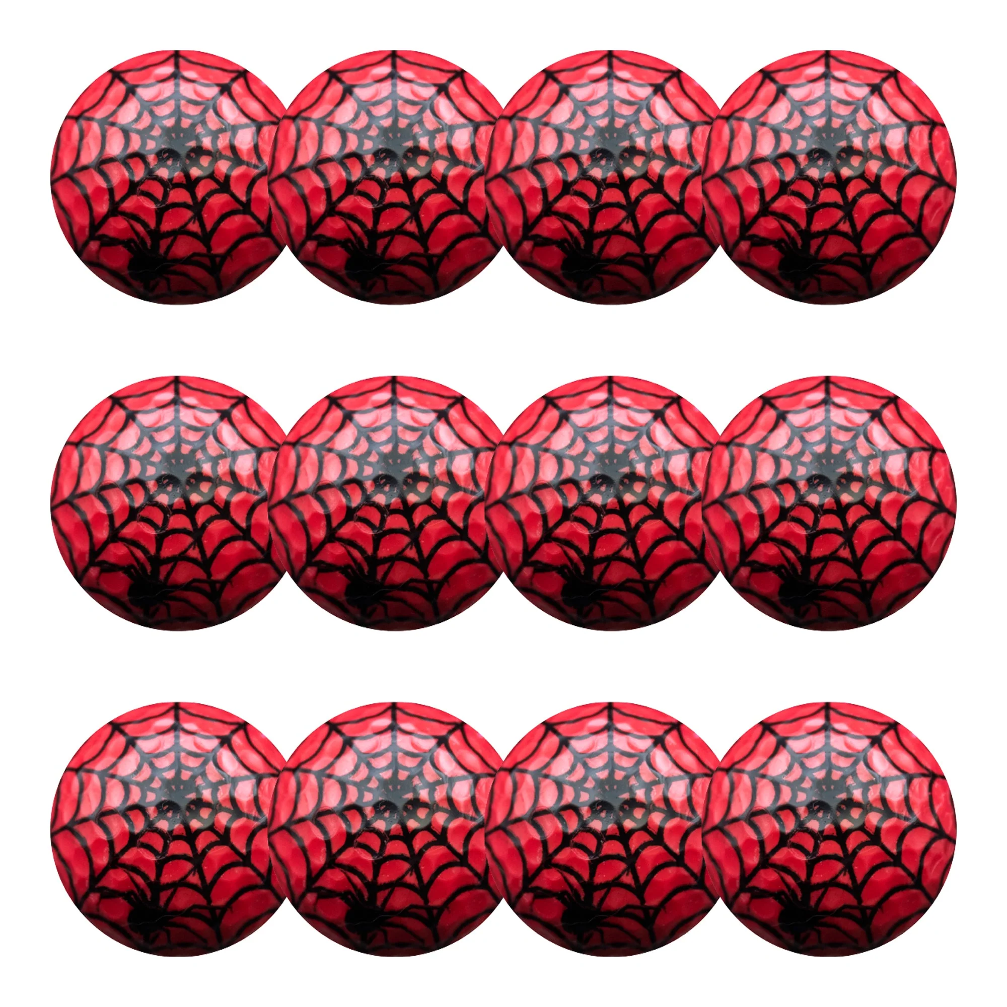 New Novelty Red Spider Web Golf Balls