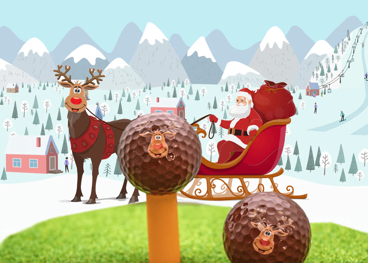 New Novelty Reindeer Golf Balls - Image 2