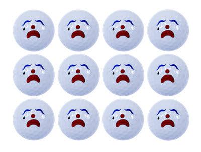 New Novelty Sad Clown Golf Balls