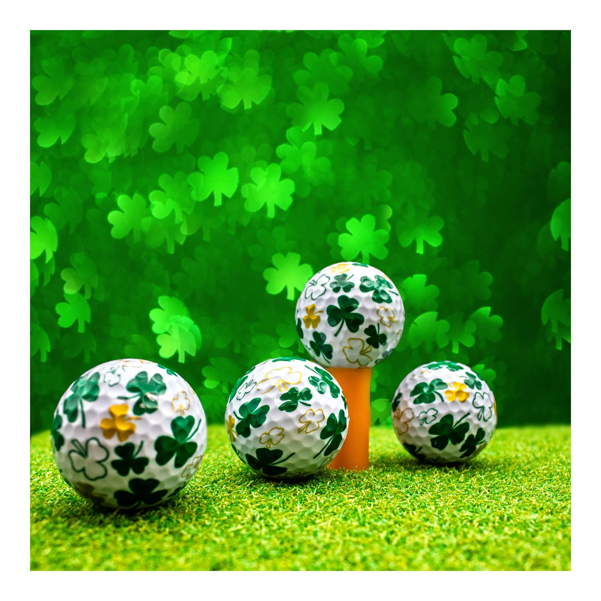 New Novelty Shamrock Golf Balls - Image 3