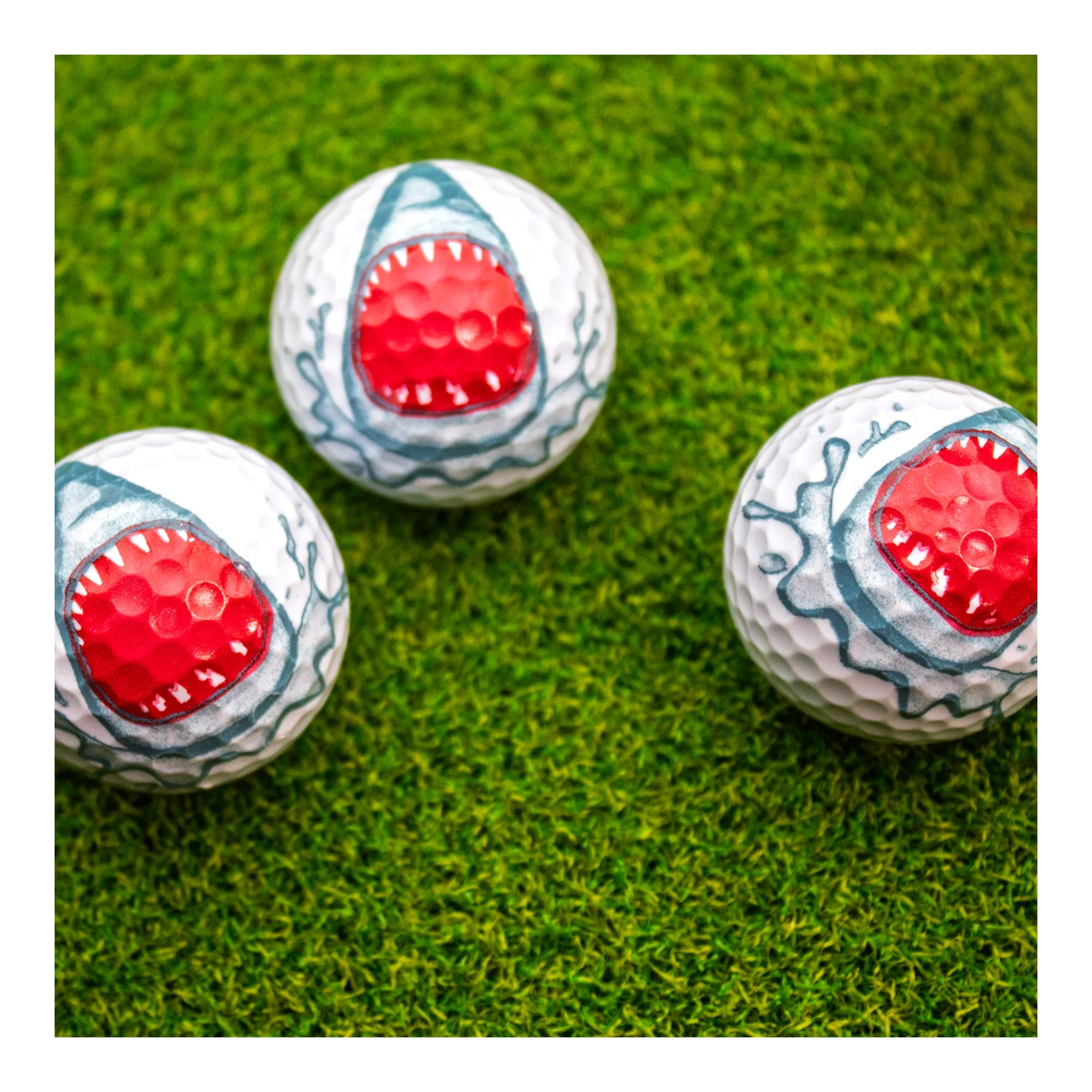New Novelty Shark Golf Balls - Image 3