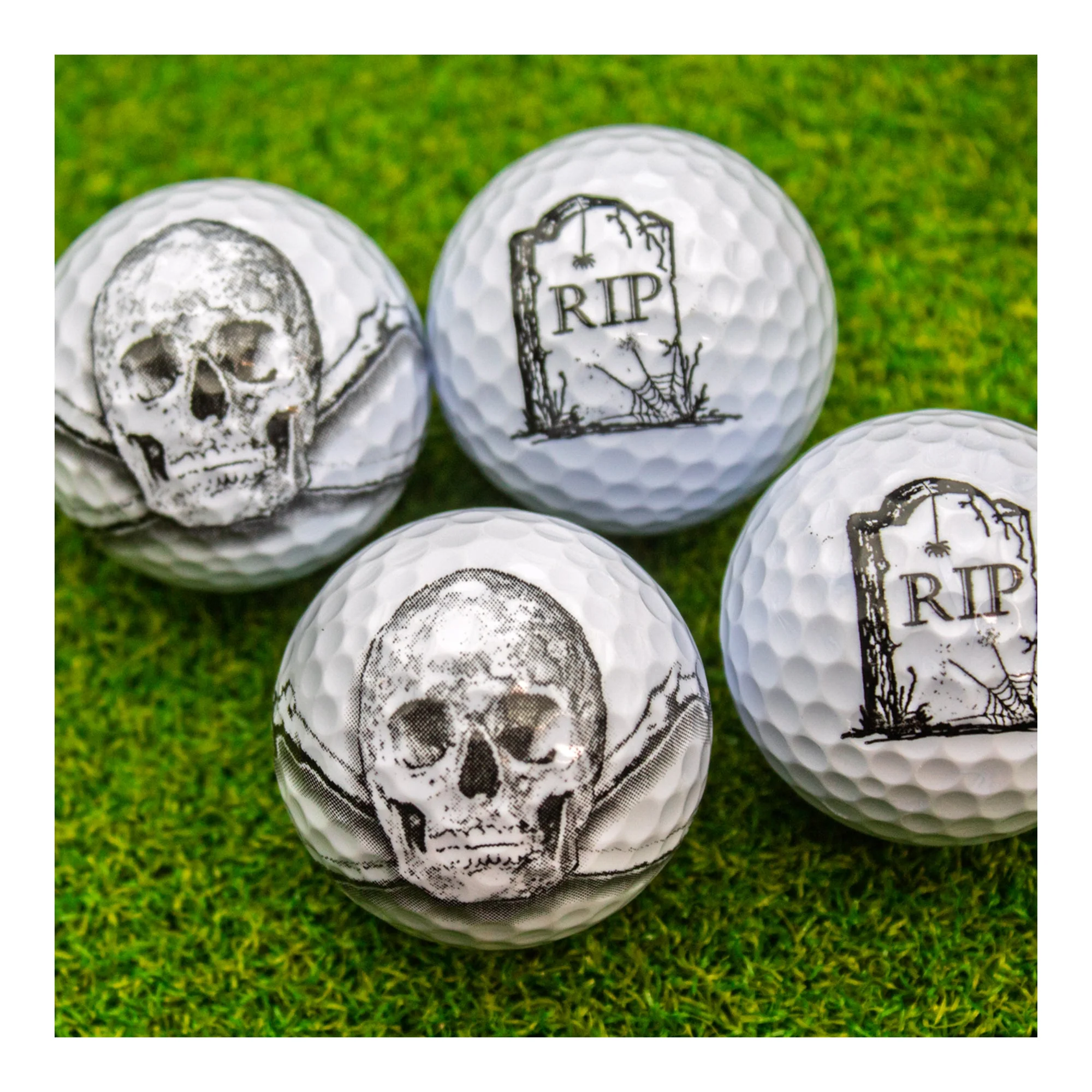 New Novelty Skulls RIP Golf Balls - Image 4