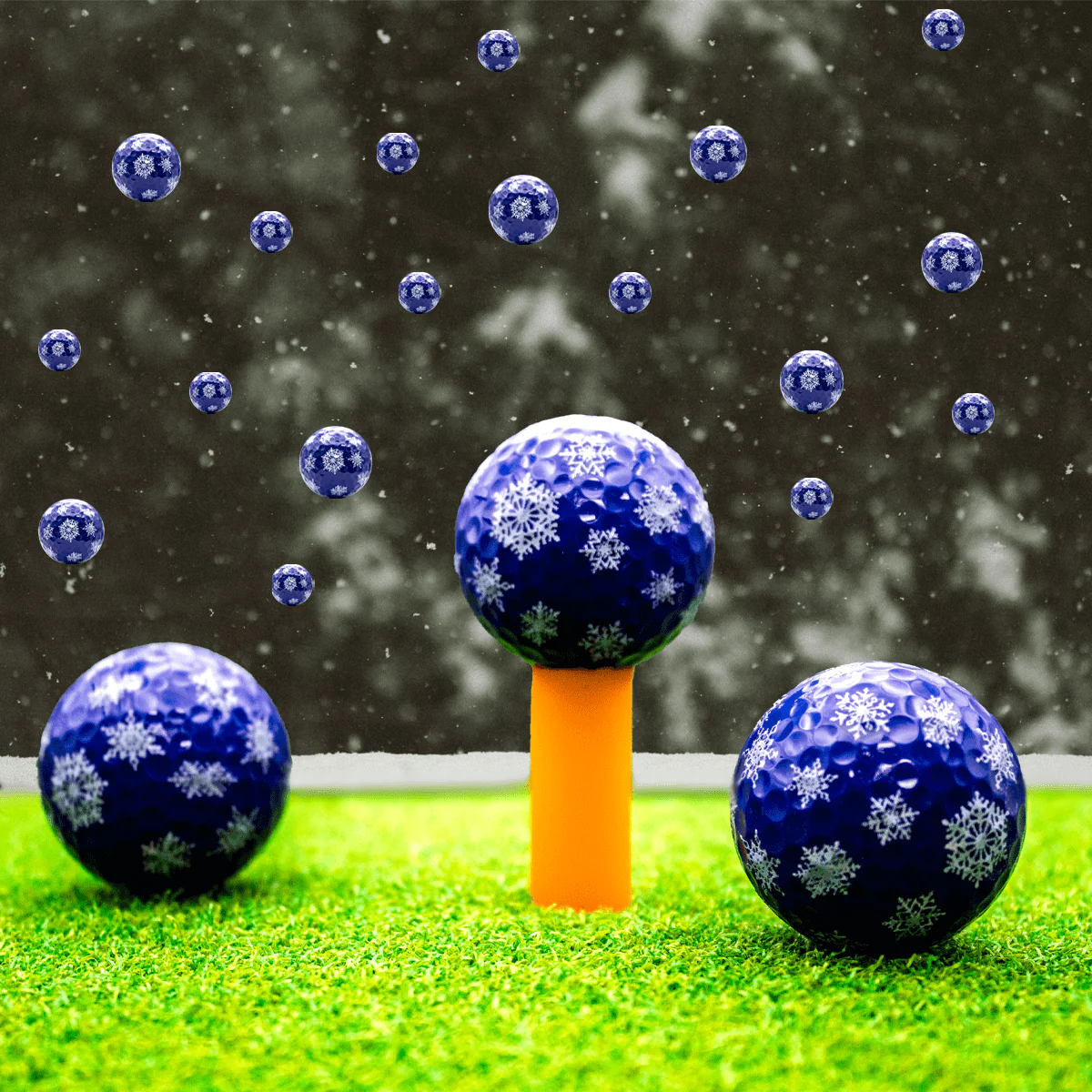 New Novelty Snowflakes Golf Balls - Image 4