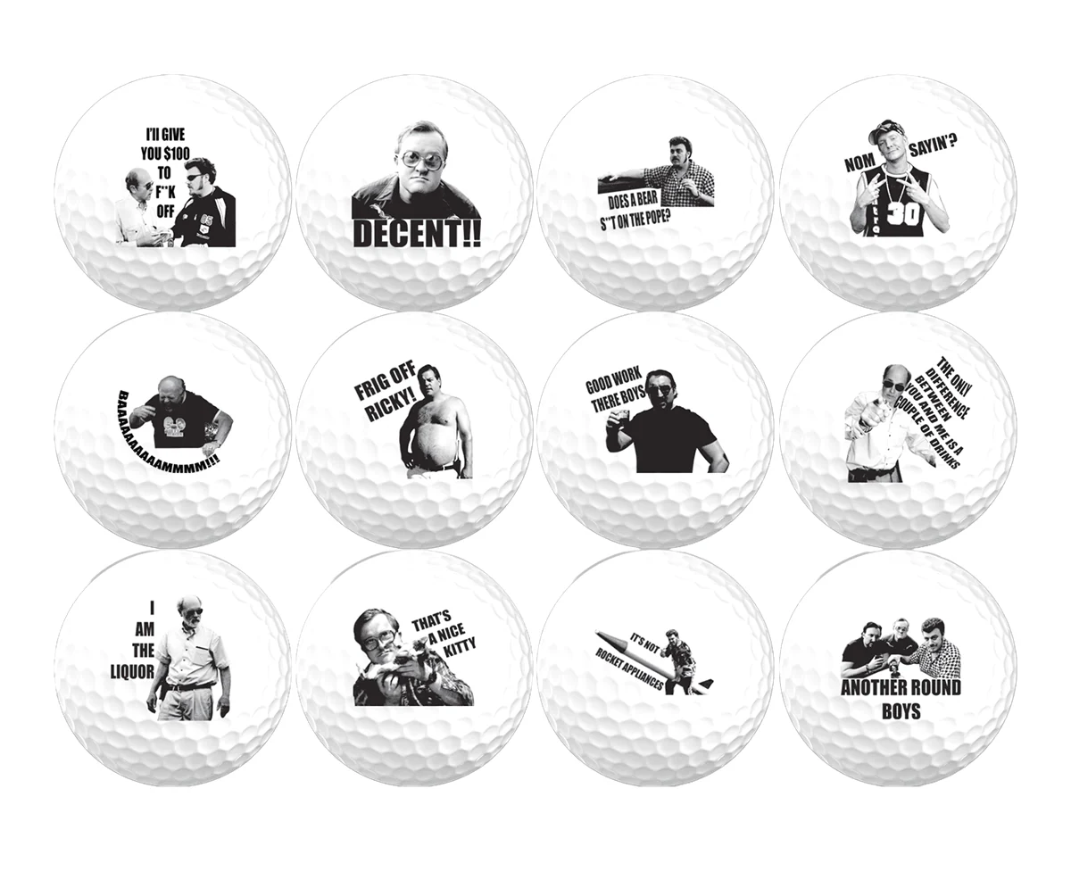 New Novelty Trailer Park Boyz Deluxe Mix of Golf Balls