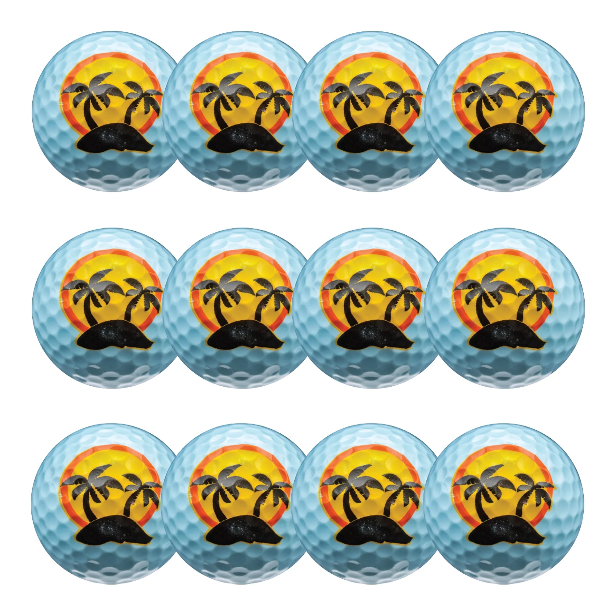New Novelty Tropical Island Golf Balls
