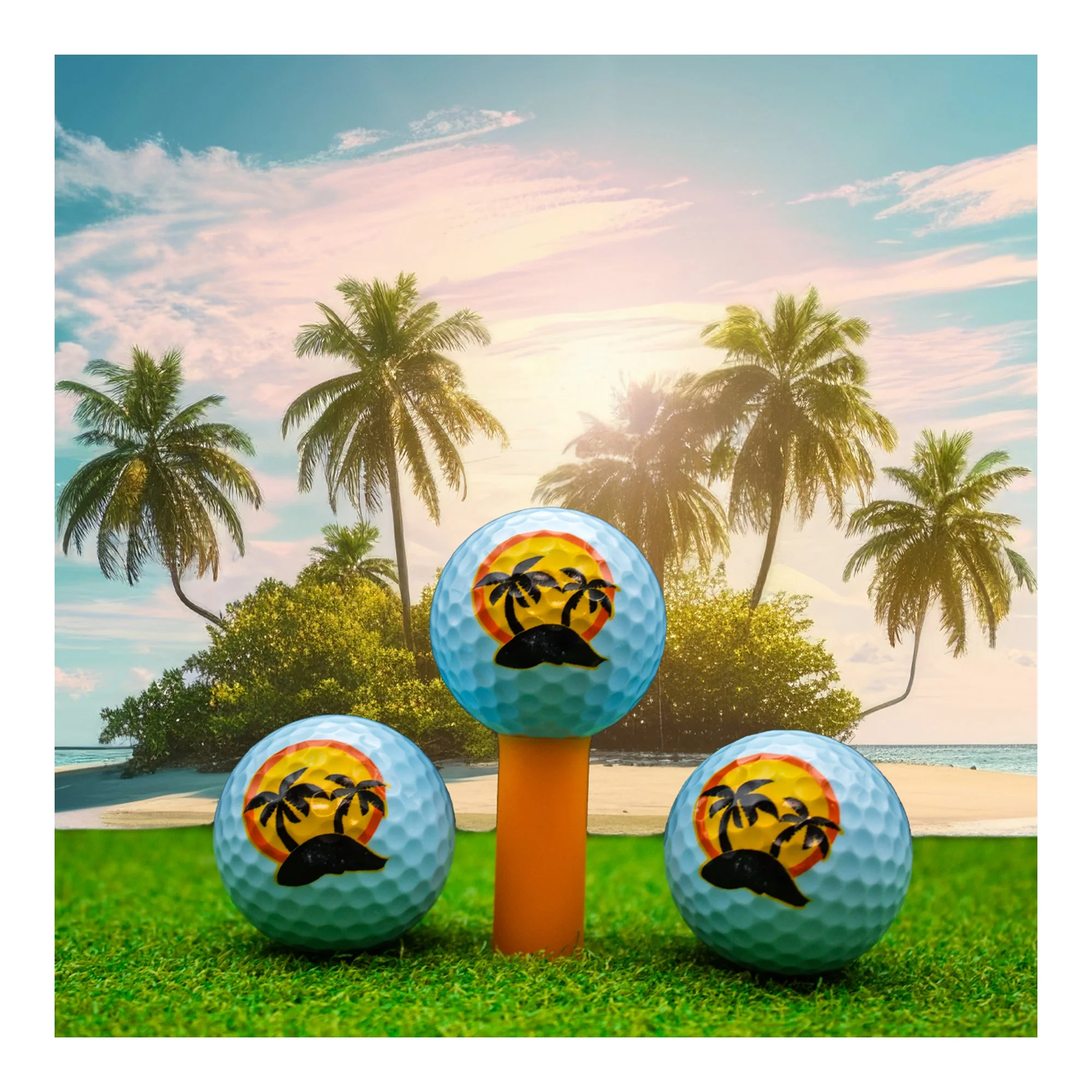 New Novelty Tropical Island Golf Balls - Image 4