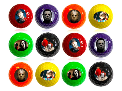 New Novelty Villains of Halloween Golf Balls